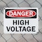 Signmission High Voltage Danger Sign, Plastic, 10in W x 7in L, 2PK OS-2PACK-DS-P-710-L-19395 - alternate 2